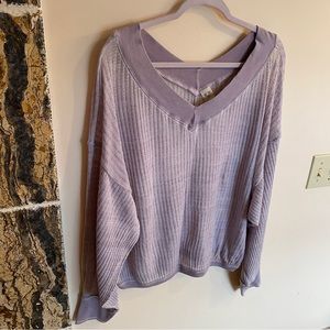 We the Free Sheer Lilac Top